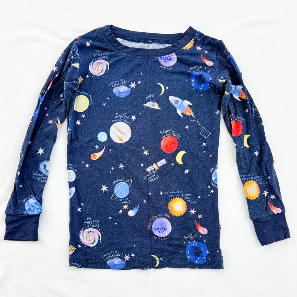 Little Sleepies Through My Telescope Long Sleeve Two Piece Pajama Set 2T